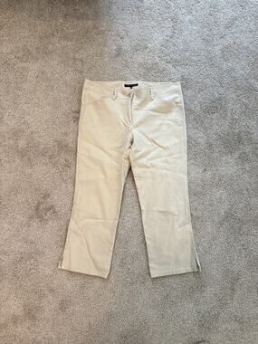 Theory Khaki Cropped pants SZ 10